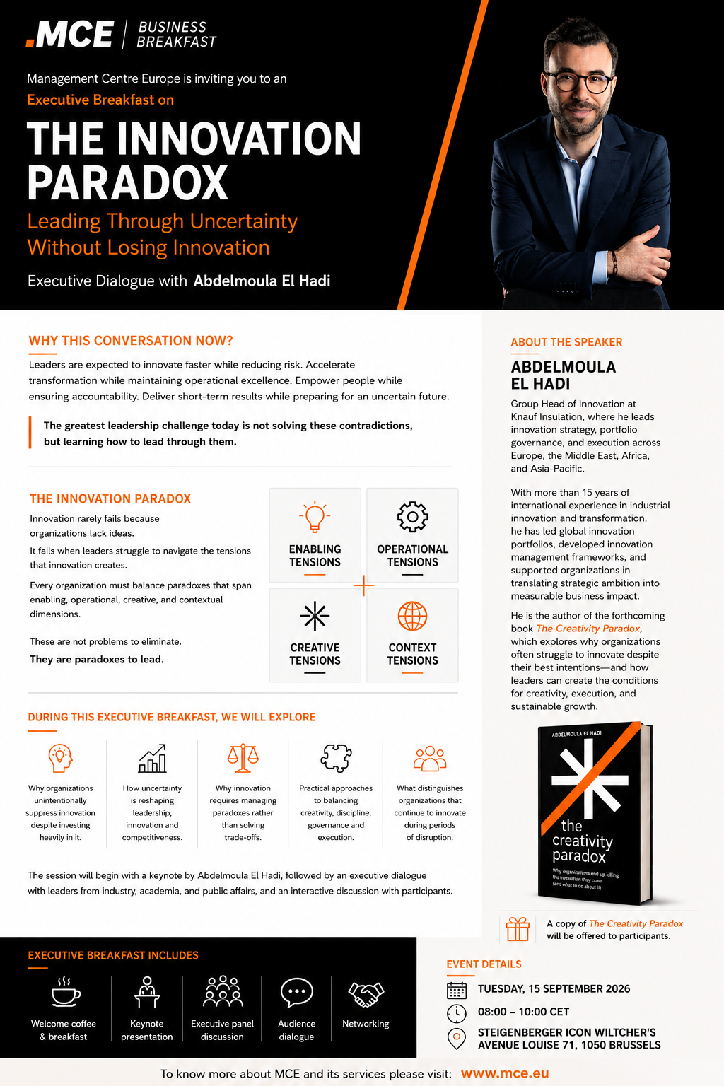 Brussels Executive Dialogue for The Creativity Paradox