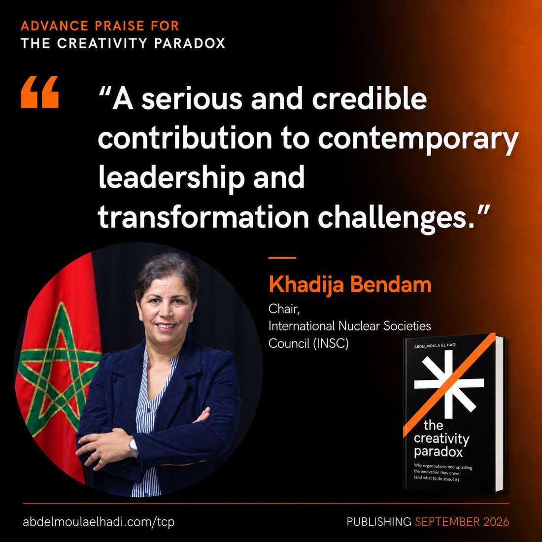 Advance praise for The Creativity Paradox from Khadija Bendam